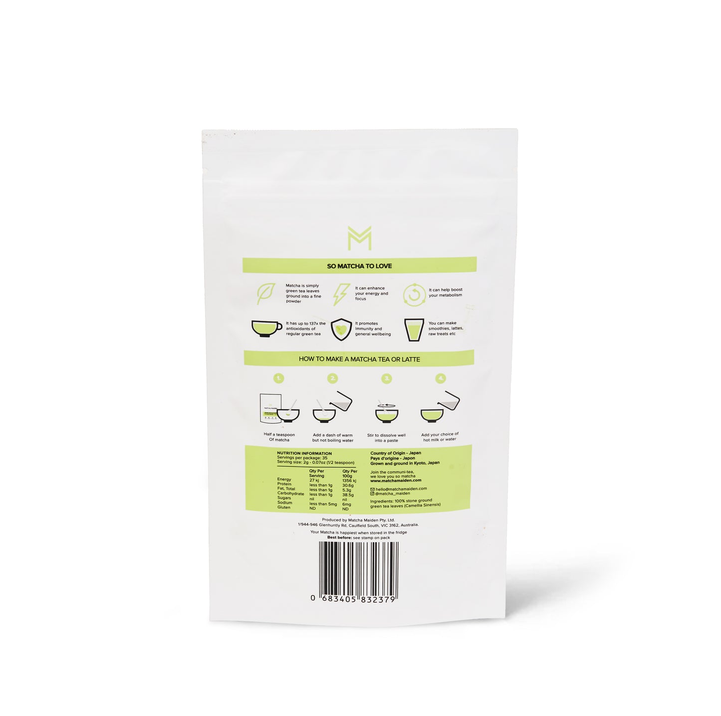 Stone Ground Organic Matcha