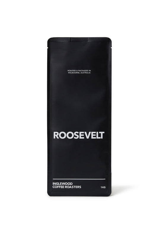 Roosevelt Blend 1kg coffee bag on a white background