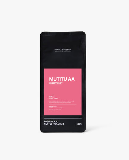Reserve List - Kenya Mutitu AA - Espresso Roast