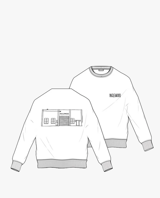 Casa Amuk X Inglewood White Crew Neck Jumper