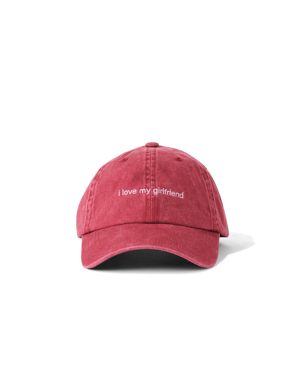 i love my girlfriend - burgundy hat